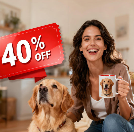 Score a Whopping 40% Off Sitewide! Your Custom Pet Gift Awaits.
